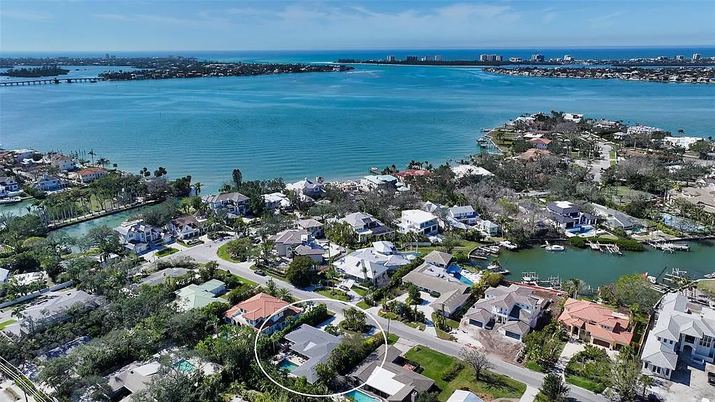 Aerial view of Harbor Acres