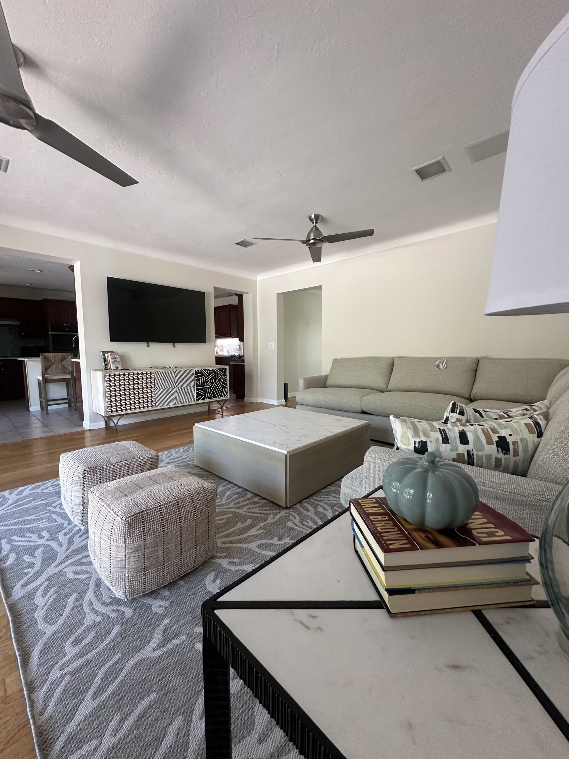 Family room with TV