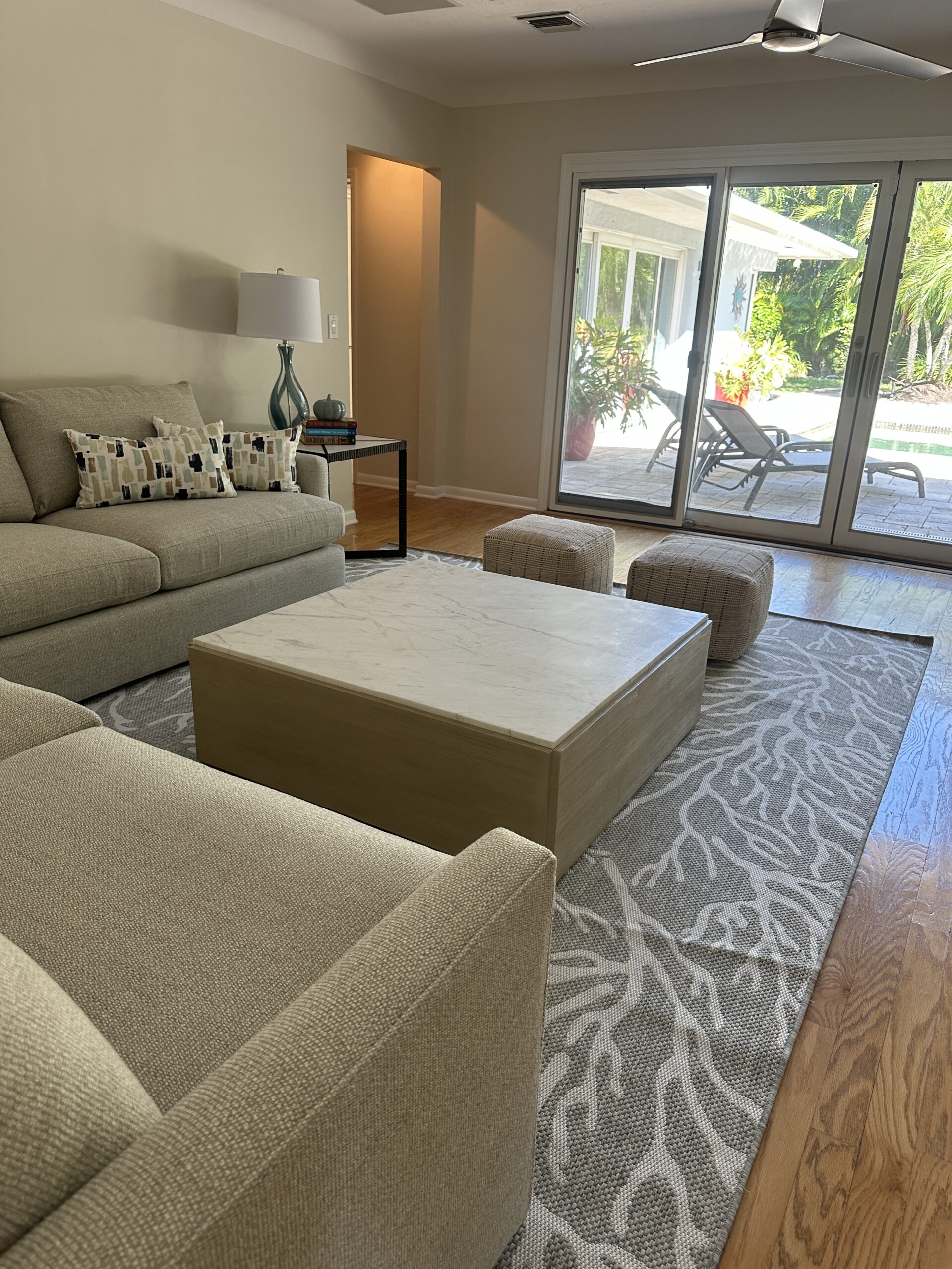 Family room wide view